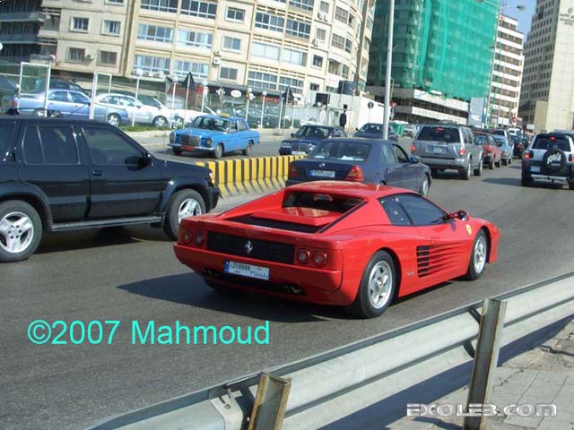 This Ferrari Testarossa was spotted by Mahmoud in Beirut Lebanon