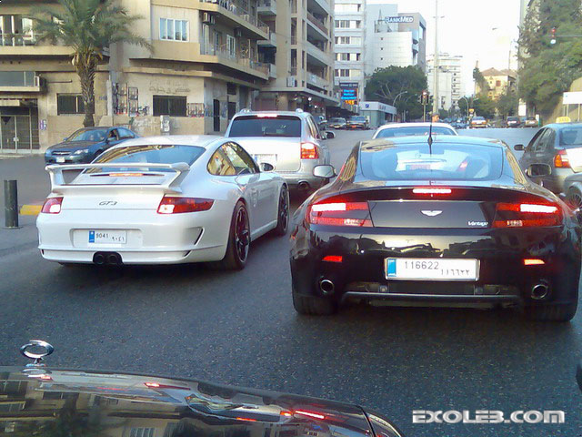  the black orange GT3 RS yellow F430 at the same place same time 
