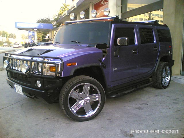 Tuned Hummer H2 This Custom H2 was spotted by Georges Khairallah in front 