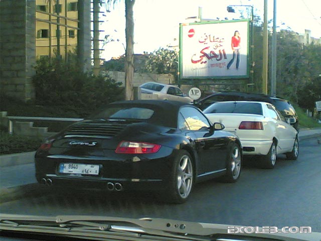These cars 911 Carrera S oldMaserati Quattroporte were spotted by